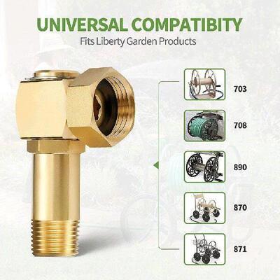Garden Hose Adapter Brass Replacement Part Swivel Garden