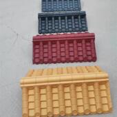 超大双面一体式 饰屋顶庭院墙帽 彷古树脂瓦小吃车车顶新中国风墙装