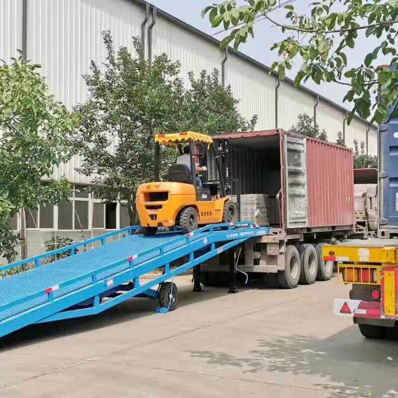 液压移动登车桥15吨装卸货平台仓库货柜叉车坡道装车移动过桥