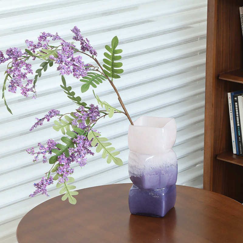 客厅养玄关花瓶感奢高级器水花中古插花琉璃摆件摆设装饰样板间轻,家居饰品,花瓶,淘宝优惠券,粉丝福利购,淘宝优惠卷