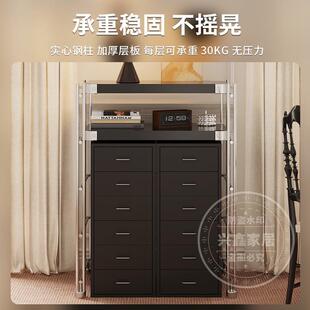扫地机器人置物架落地多层可移动下空式收纳柜厨房阳台客厅收纳层