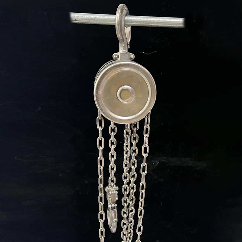 HSS-A全半不锈钢手拉葫芦1t2t3t5t6m9米防潮起重304手动倒链葫芦