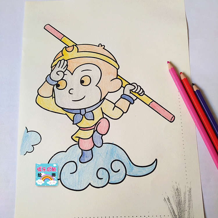 西游记涂色本 儿童宝宝2-3-6岁幼儿园涂鸦纸填色手绘本图画本玩具