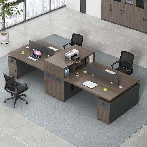 双人财务办公桌职员桌椅组合面对面2人位员工电脑桌简约办公家具