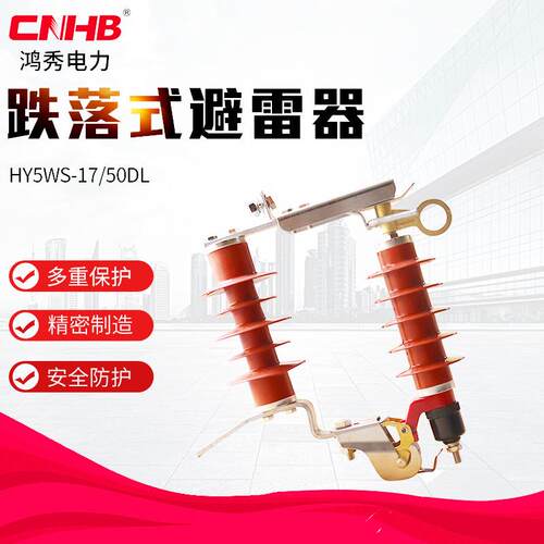 跌落式避雷器HY5WS-17/50DL氧化锌避雷器组合熔断器