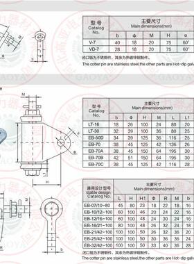 P-25120 挂板 厂家直销 高压线路 绝缘子串连接金具 一站式采购