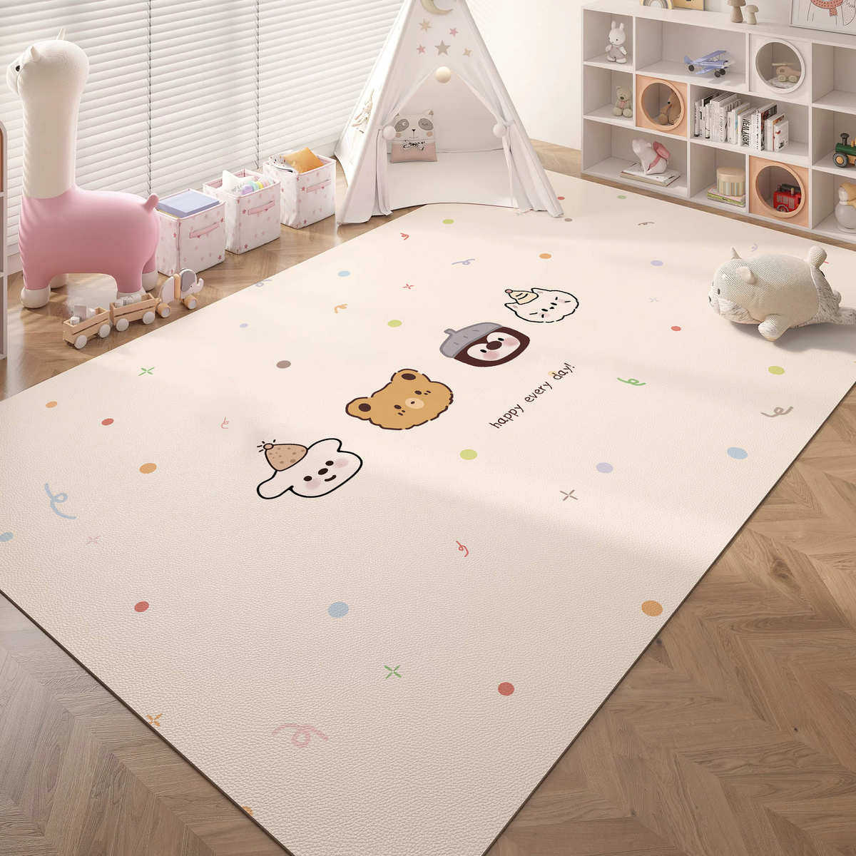 卡通儿童客厅地毯儿童房爬爬垫卧室床边地毯家用阅读区书房地毯,居家布艺,地毯,淘宝优惠券,粉丝福利购,淘宝优惠卷