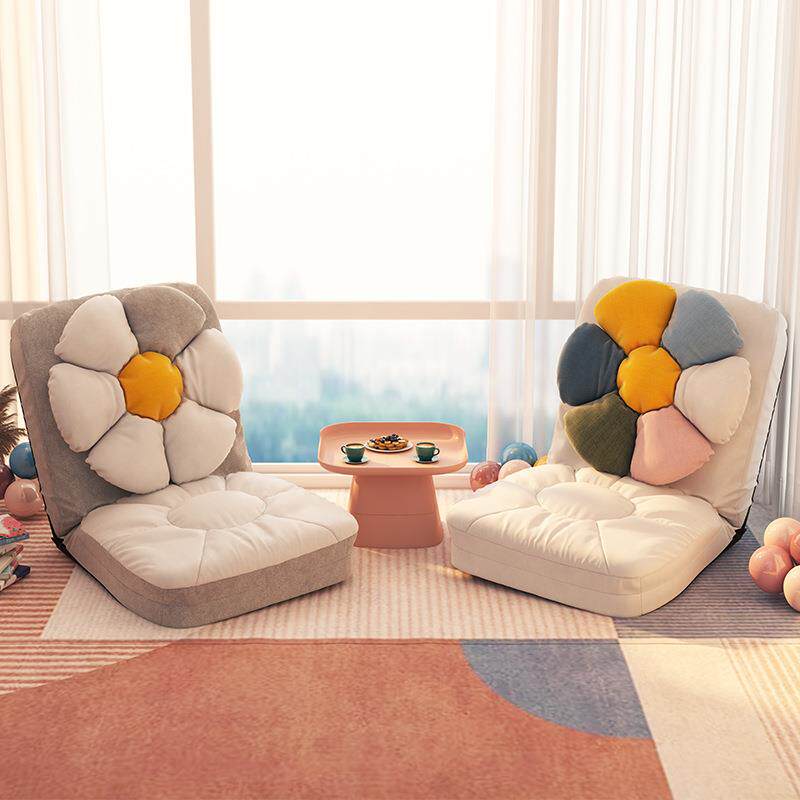 家用坐卧躺飘窗椅子榻榻米懒人日式小床上可爱阳台靠背沙发单人