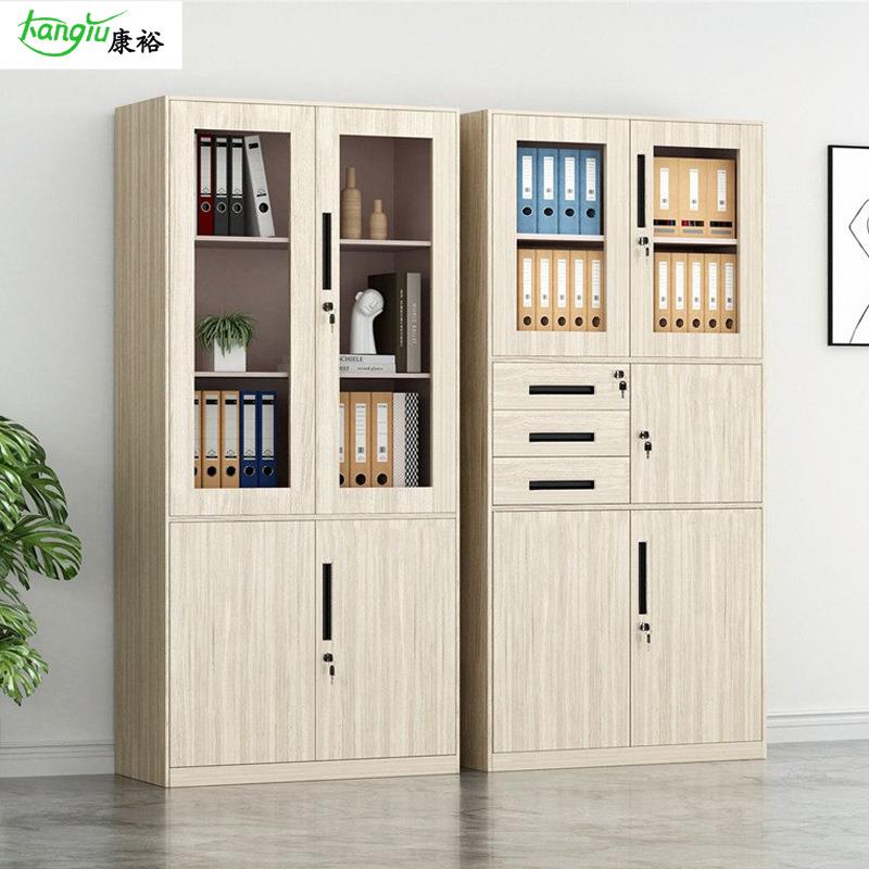 钢制转印木纹文件柜铁皮家用书柜办公室档案资料凭证柜收纳储物柜