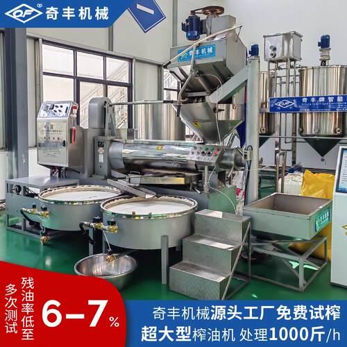 多功能奇丰榨油机厂家直销菜籽榨油机全自动商用榨油机大型