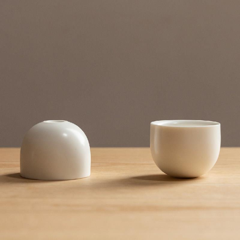 MUMO 木墨 不倒杯 纯色德化瓷 白瓷陶瓷茶杯茶器茶具
