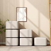 北欧轻奢沙发凳懒人茶几凳客厅换鞋 凳子小板凳蒲团小凳子家用布艺