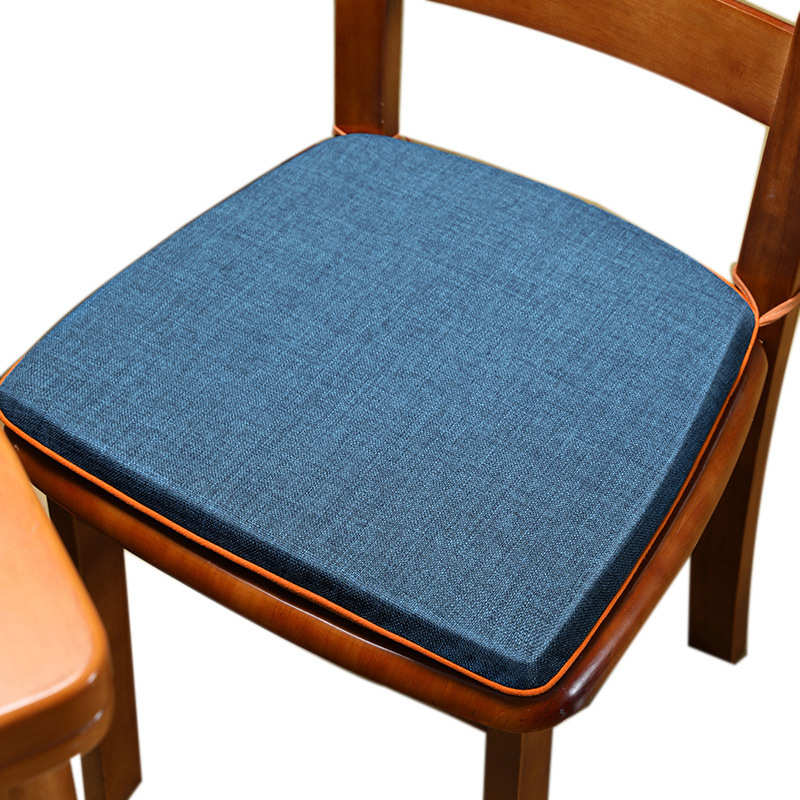 餐桌马蹄垫高档家用防滑实木餐椅垫子刺绣布艺茶椅垫坐垫梯形软垫