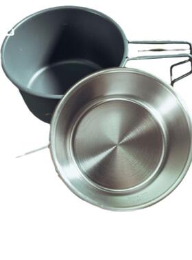 户外专用碗野餐餐具便携套装露营0杯4不锈钢雪拉4个AT6457-2网红