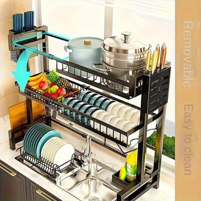 Kitchen sink storage rack, bowl rack, drain rack, sink, bowl