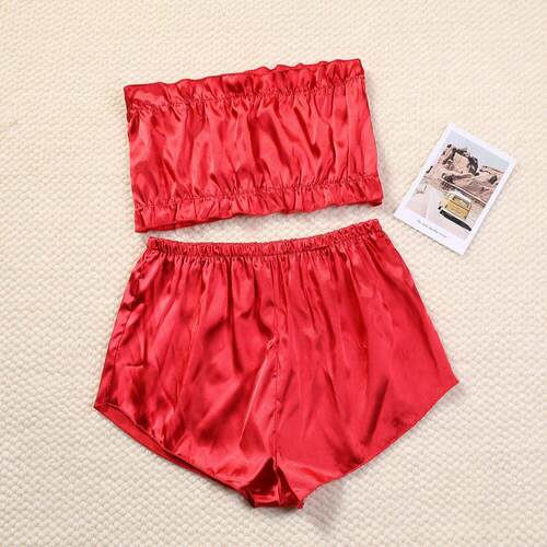 Sexy lingerie sexy two-piece wrap-up pajamas