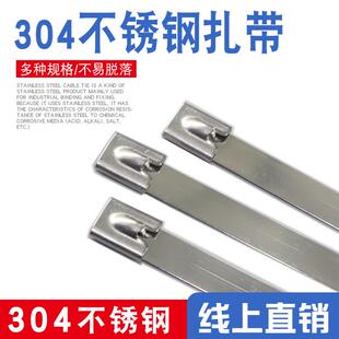 250扎带电缆扎带自锁船用捆扎金属扎带 4.6 304不锈钢4.6 200
