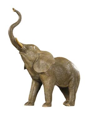 大象创意工艺品家居客厅高端摆件电视柜酒柜玄关装饰品全铜母子象