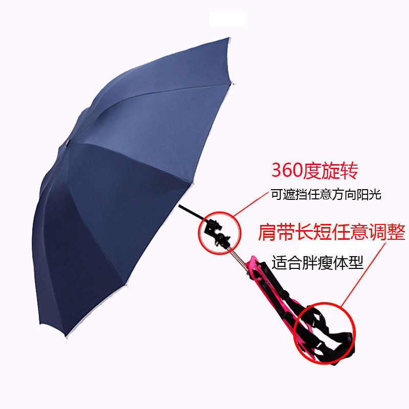 现货速发背式遮阳伞头顶
