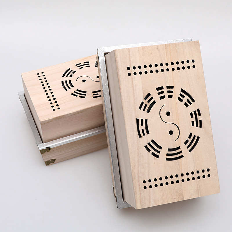 现货实木无烟铺灸盒艾灸箱 督灸盒 隔姜灸盒铺姜灸盒梧桐木艾灸箱