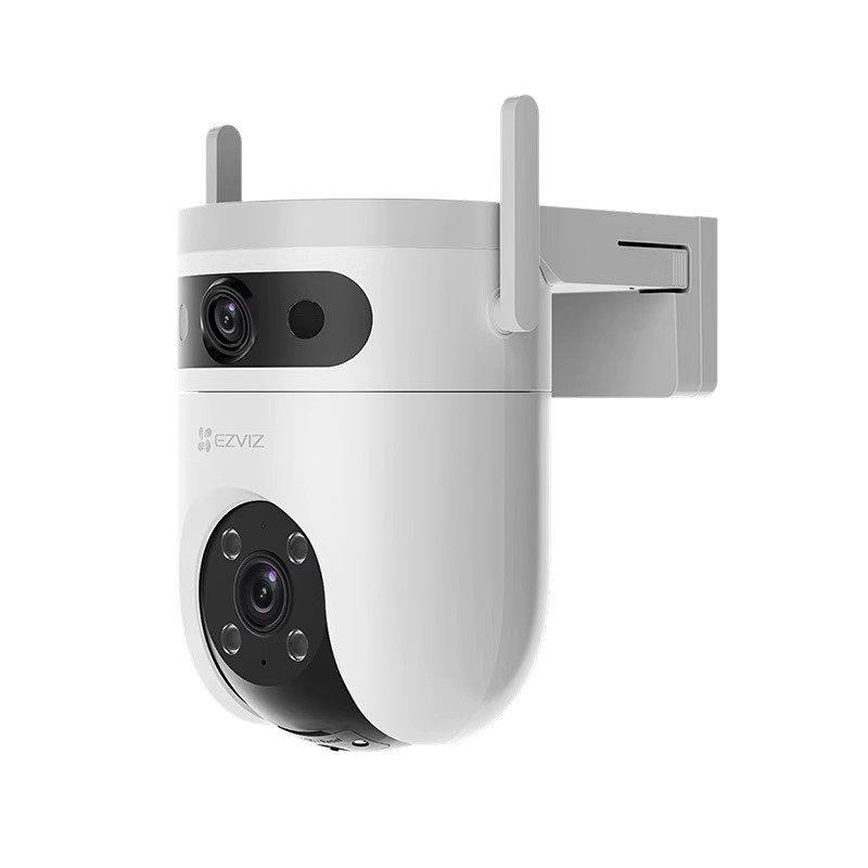萤石H9C室外双摄500W极清监控360度全景双镜4G终流无线双目摄像头