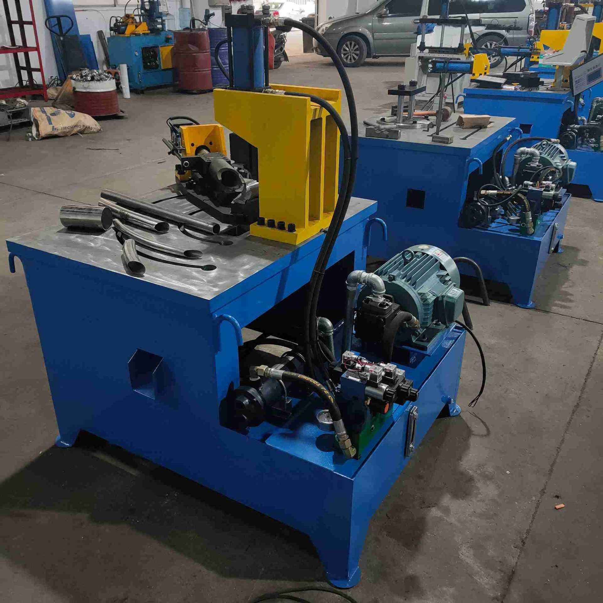 冲弧机一次成型钢管圆管脚手架对接冲弧机CH50液压数控自动冲弧机