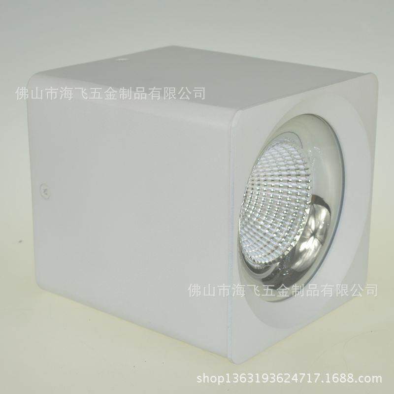 内置电源驱动40W明装筒灯压铸外壳筒灯室内防雾筒灯COB不开孔射灯