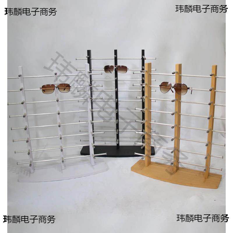 创意眼镜展示架近视眼镜展示架木质太阳镜展示道具陈列架眼镜架子