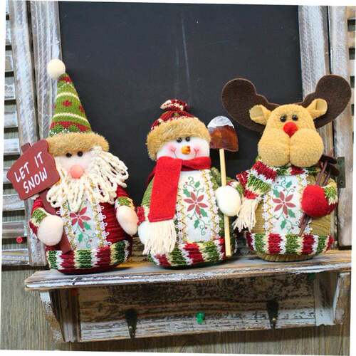 Christmas decorations Snowman old man elk ornaments 圣诞摆件