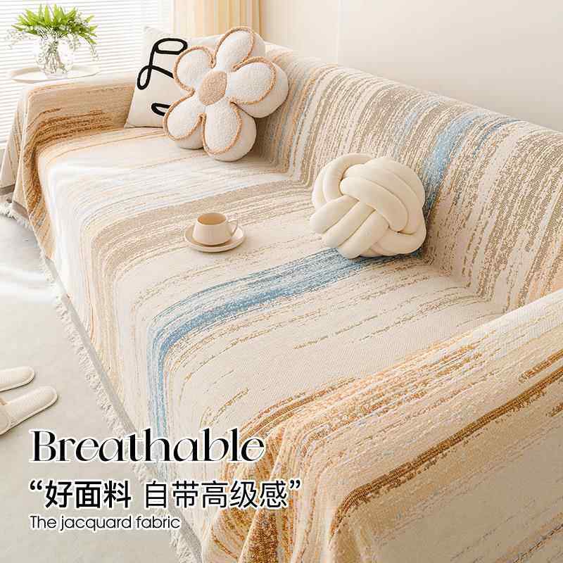 雪尼尔沙发巾JBXNESFJins风覆防猫盖抓的沙发套罩尺寸防滑沙全发