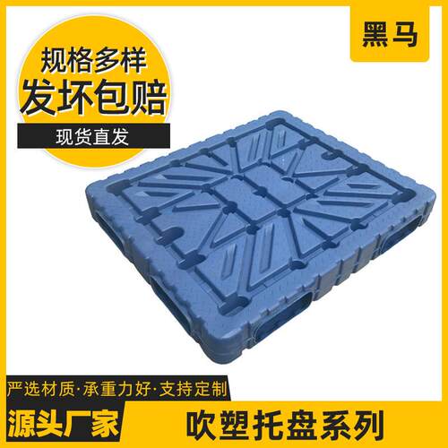 常州厂家直供塑料栈板周转集装箱物流叉车冷库用双面吹塑托盘