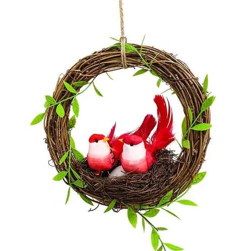 墙壁装饰花环创意卧室房间客厅背景墙墙面墙壁田园挂件幼儿园环创