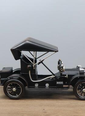 复古老爷车10怀摆旧老爷车模型居 家书客厅电视柜酒柜摆件 酒吧柜