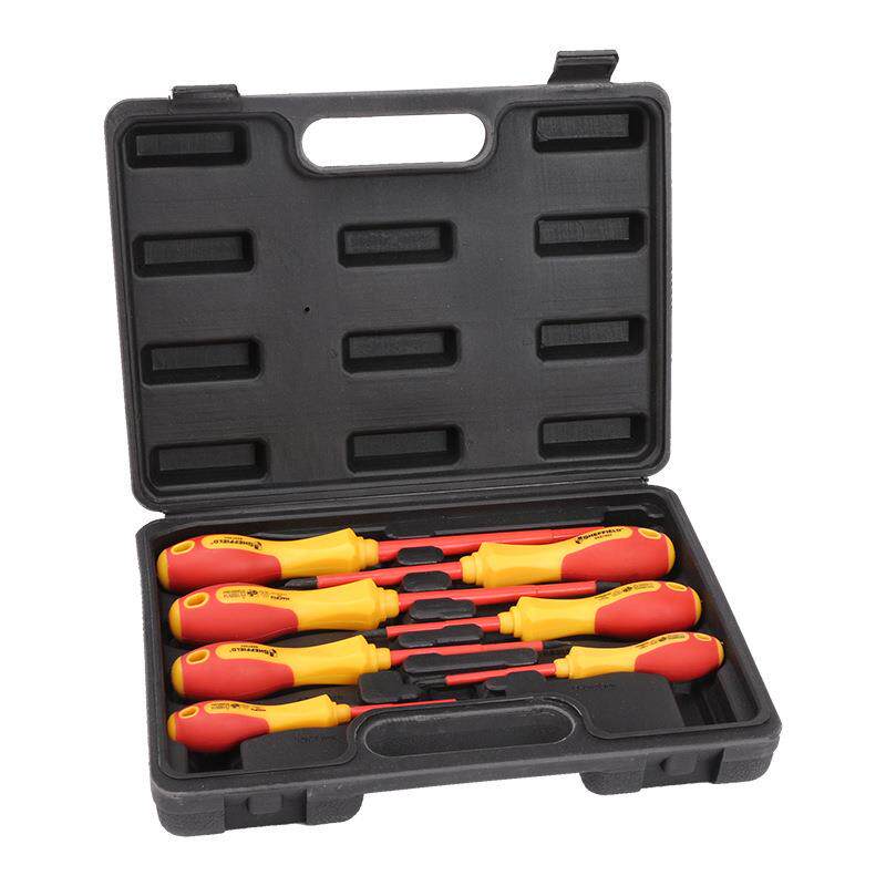 钢盾 7件套双色绝缘螺丝批螺丝刀起子改锥组套绝缘工具S057002