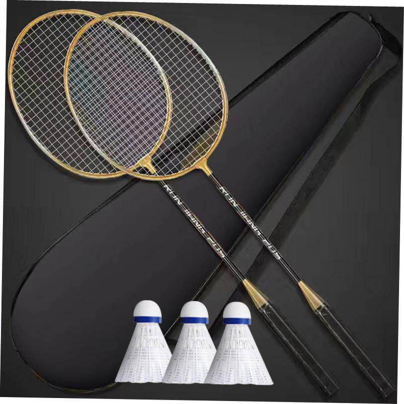 Set of 2 badminton rackets羽毛球拍2只装 成人合金分体娱乐练习
