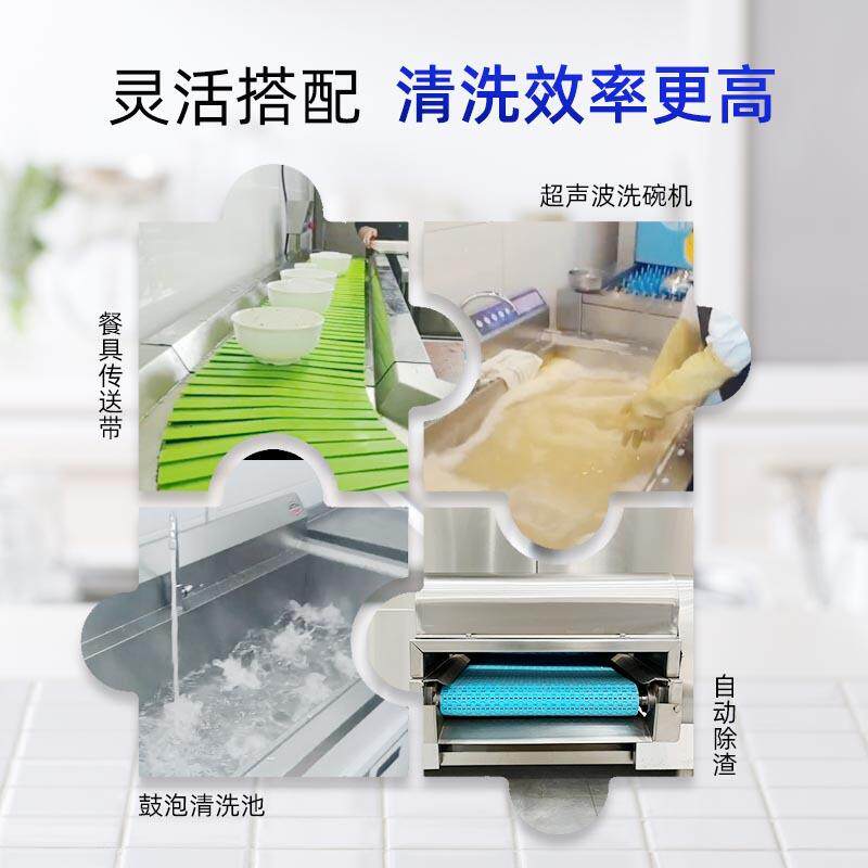 全自动洗碗机大型食堂学校餐盘清洗烘干消毒一体机长龙洗碗机商用