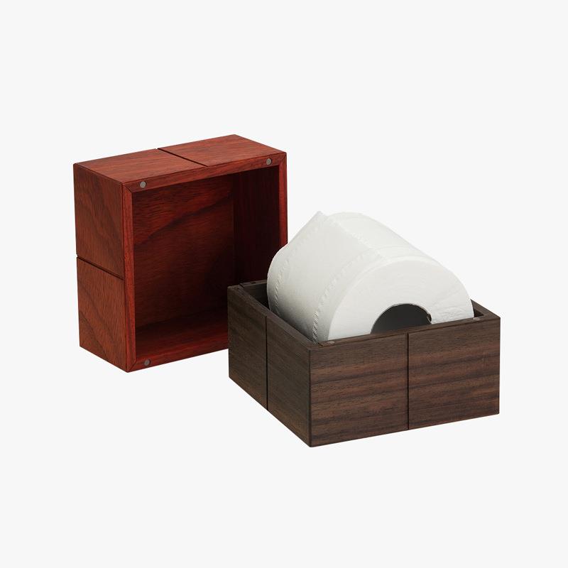 古木生花创意木质纸盒抽巾A-149厅纸盒客桌面收纳盒工打标厂直销