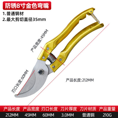 省力果树枝剪修枝剪刀粗枝剪树剪子剪枝剪刀修花枝剪家用园艺工具