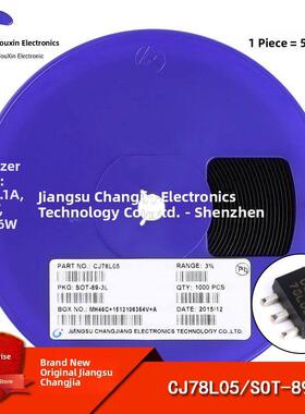 正品Cj78L05 3% Sot-89 0.1A/5V/0.6W线性稳压电路芯片