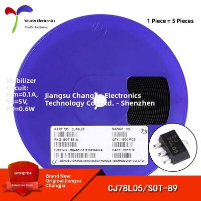 正品Cj78L05 3% Sot-89 0.1A/5V/0.6W线性稳压电路芯片