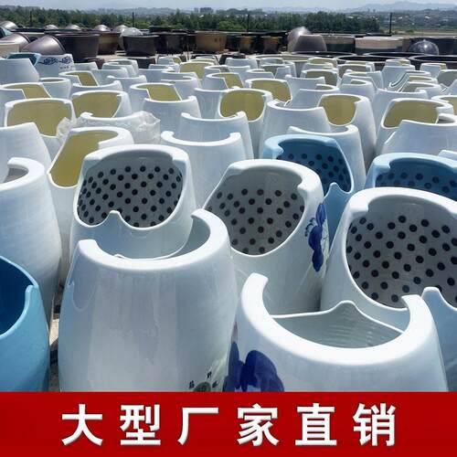 陶瓷足瓮足浴桶养生蒸脚桶汗蒸翁发汗熏蒸足翁陶瓷蒸脚灸缸桶厂家