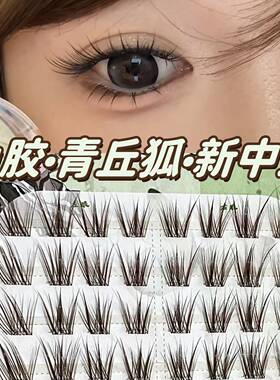 免胶青丘狐无胶水假睫毛棕色黑色新中式国风自然涂山狐系2026新款
