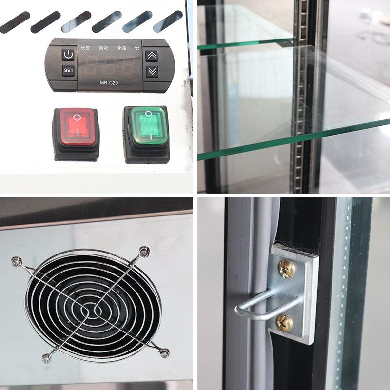 花柜保鲜柜冷藏展示鲜单GHT冰箱花店花玻艺风冷双三门璃门商用立