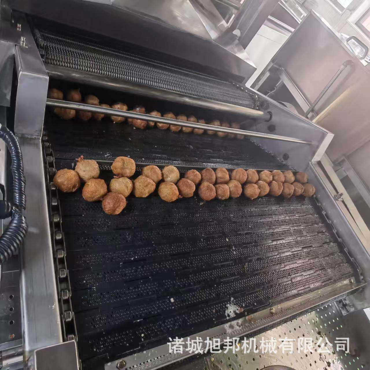 全自动油炸机 蔬菜干油炸流水线 电加热麻花脆皮核桃连续油炸设备