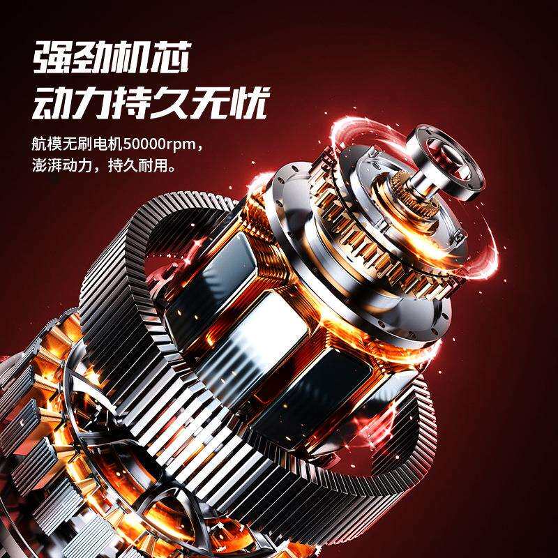 跨境大功率锂电暴风机小型风扇家用手持鼓风机除尘吹叶暴力吹风机