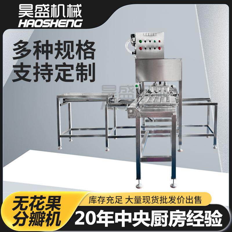 小青桔连续式分瓣机冲压式无花果分六瓣的设备全自动果蔬切瓣机