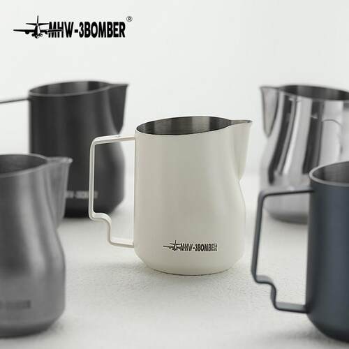 MHW-3BOMBER轰炸机拉花缸涡轮意式打奶缸 不锈钢尖嘴鹰嘴拉花杯