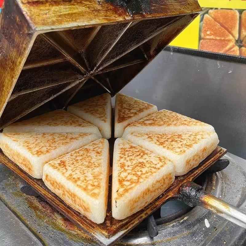 【儿时味道】四川重庆特产三角粑三角米糕三角粑成品发糕糯米粑