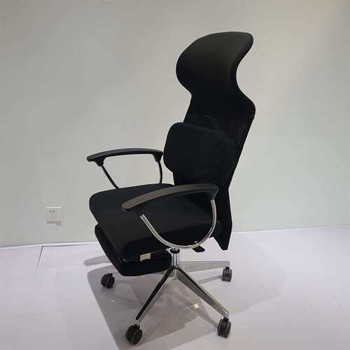 办公椅舒适可躺简约护腰转椅人体工学电脑椅升降带头枕职员椅子