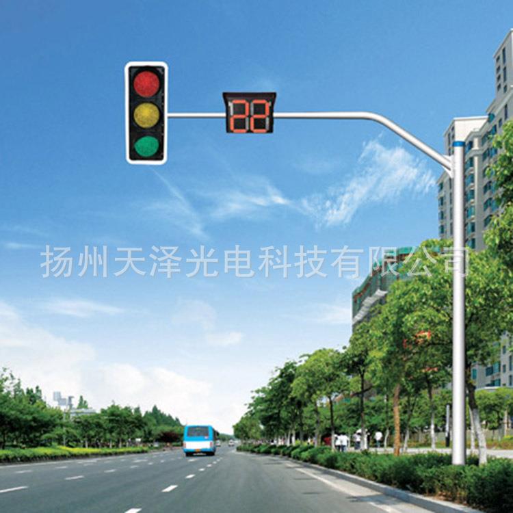 扬州号灯信交通信号杆厂家框式信号灯架三色交通信号杆定制款式
